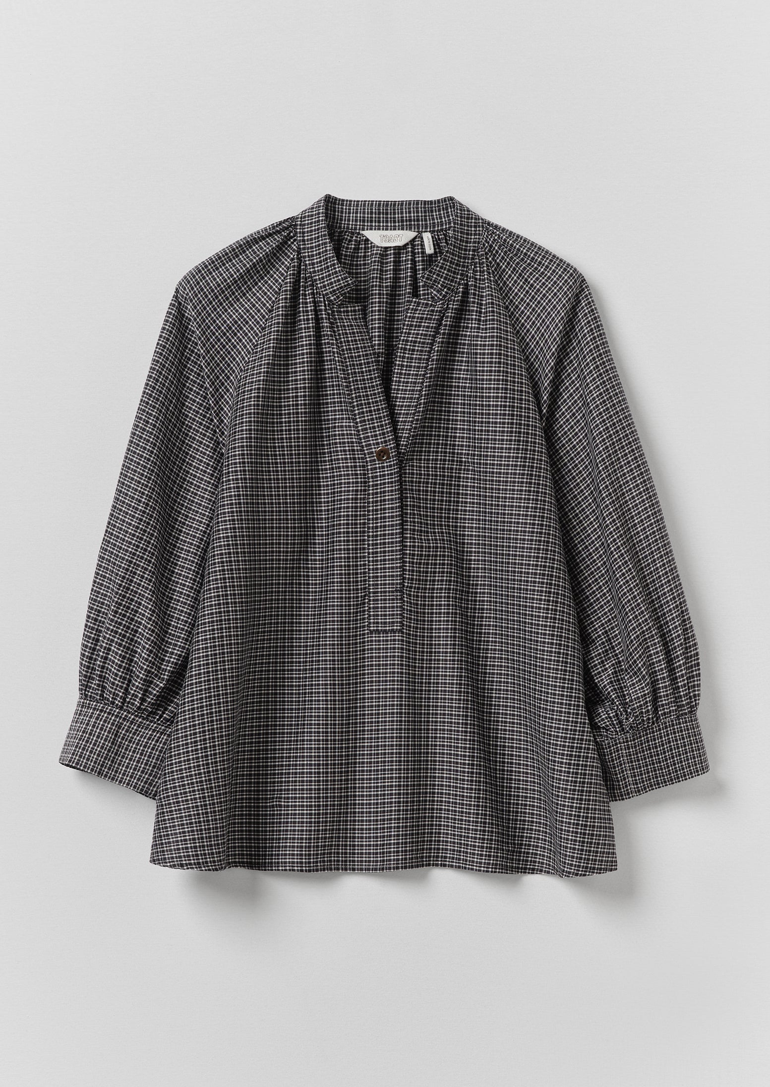 Catrin Cotton Silk Check Shirt