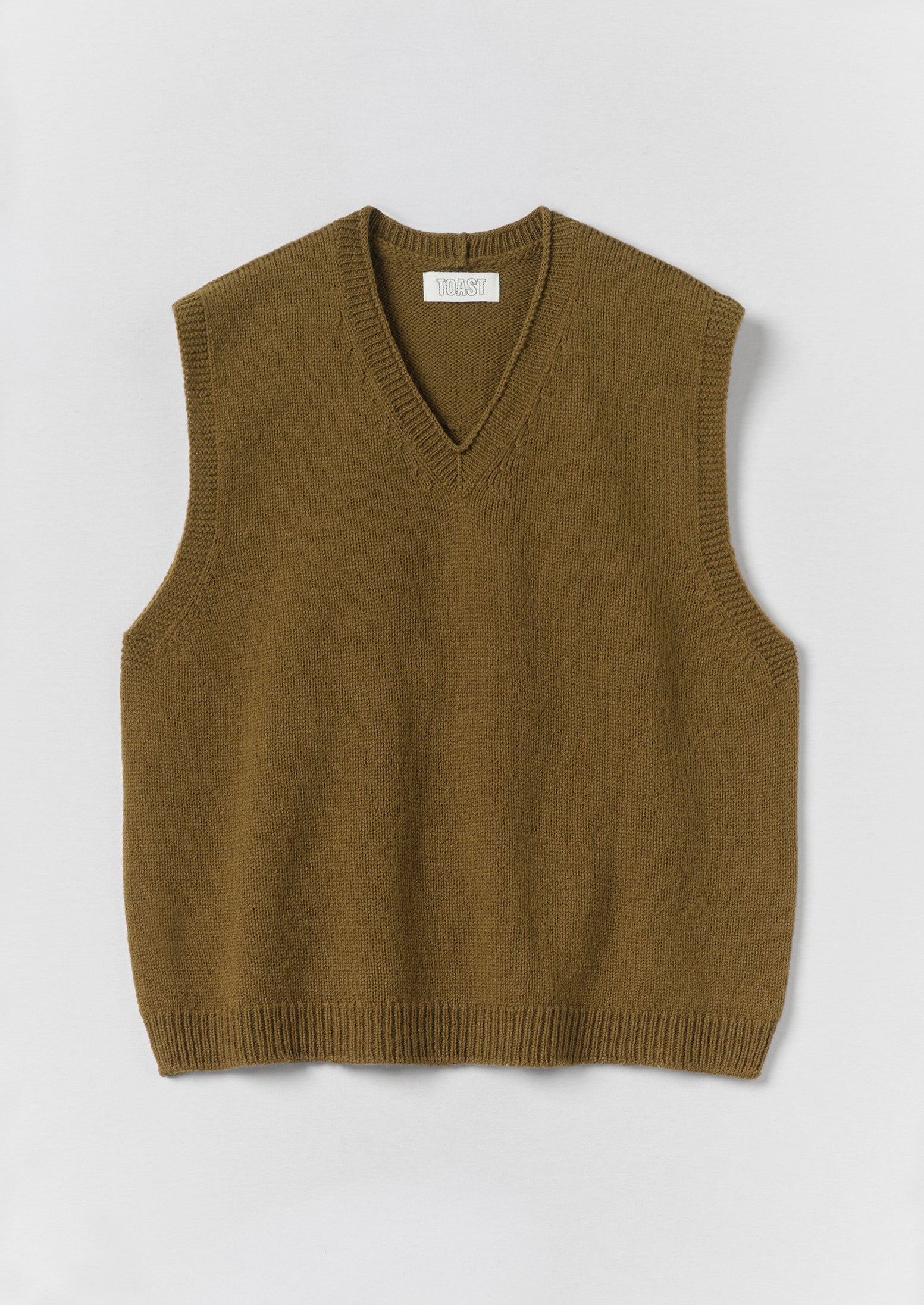 High V Neck Wool Tank
