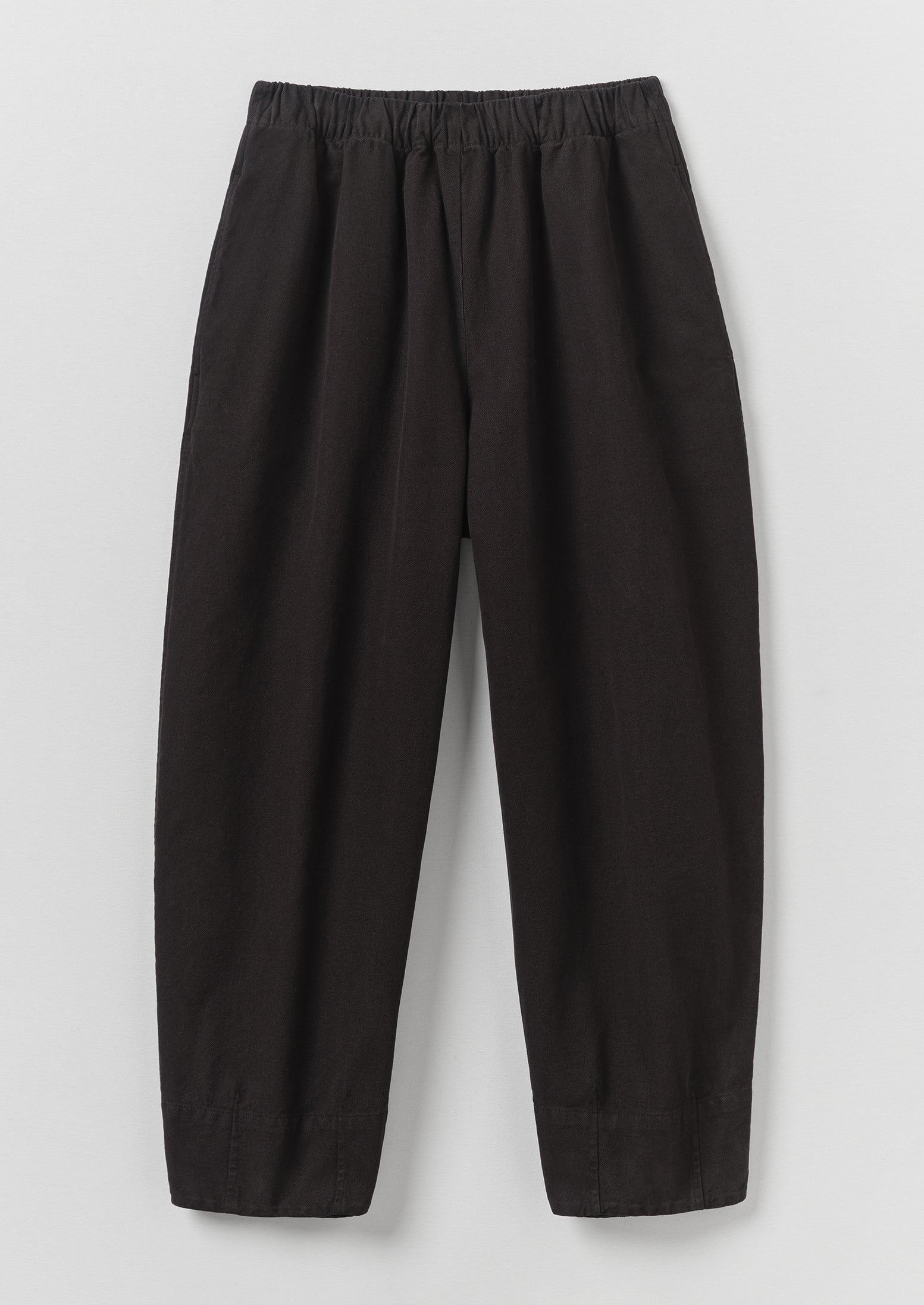 Sculpted Leg Brushed Cotton Canvas Trousers